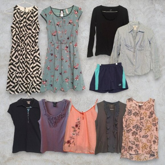 LAST CHANCE! 10x Tops & Dresses XS/XXS/2P Ann Taylor LOFT New Balance Pink Grey - Picture 1 of 11